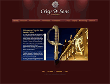 Tablet Screenshot of crisp-and-sons.com